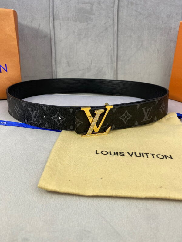 1:1 Replica Louis Vuitton LV Diamond Reversible Belt Monogram Canvas, LV Women Belt