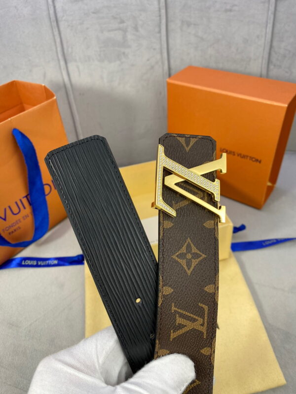 1:1 Replica Louis Vuitton LV Diamond Reversible Belt Monogram Canvas, LV Women Belt