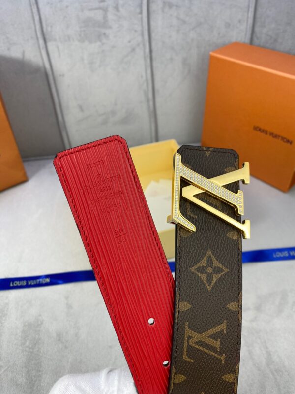 1:1 Replica Louis Vuitton LV Diamond Reversible Belt Monogram Canvas, LV Women Belt