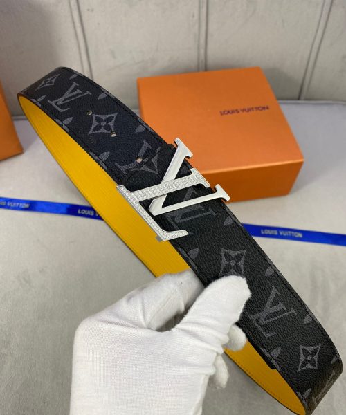 1:1 Replica Louis Vuitton LV Diamond Reversible Belt Monogram Eclipse, LV Women Belt