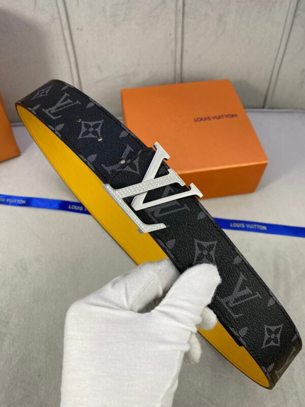 1:1 Replica Louis Vuitton LV Diamond Reversible Belt Monogram Eclipse, LV Women Belt