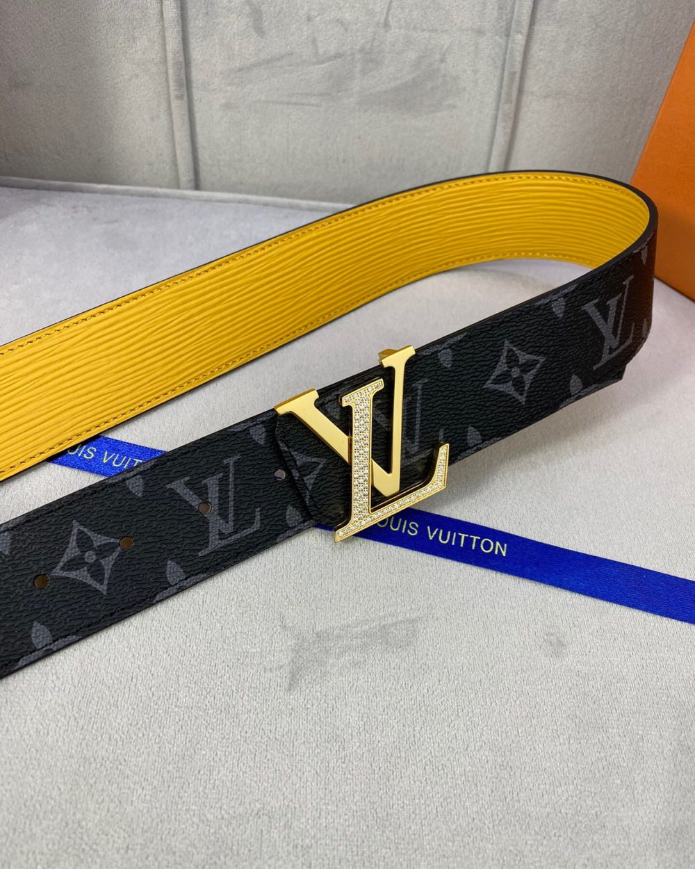 1:1 Replica Louis Vuitton LV Diamond Reversible Belt Monogram Eclipse, LV Women Belt
