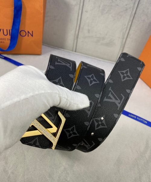 1:1 Replica Louis Vuitton LV Diamond Reversible Belt Monogram Eclipse, LV Women Belt