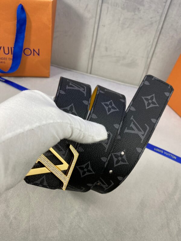 1:1 Replica Louis Vuitton LV Diamond Reversible Belt Monogram Eclipse, LV Women Belt