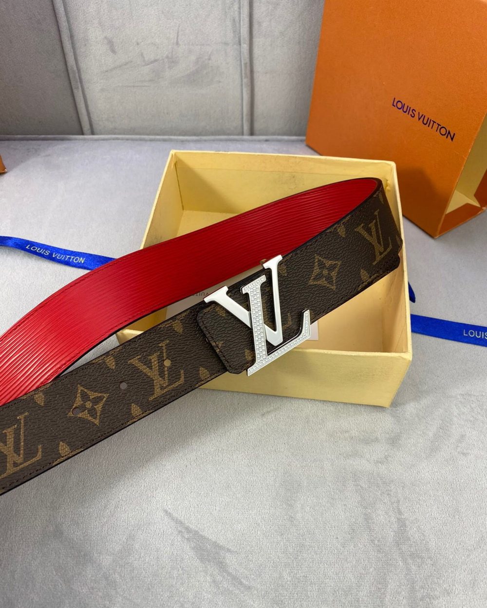 1:1 Replica Louis Vuitton LV Diamond Reversible Belt Monogram Eclipse, LV Women Belt