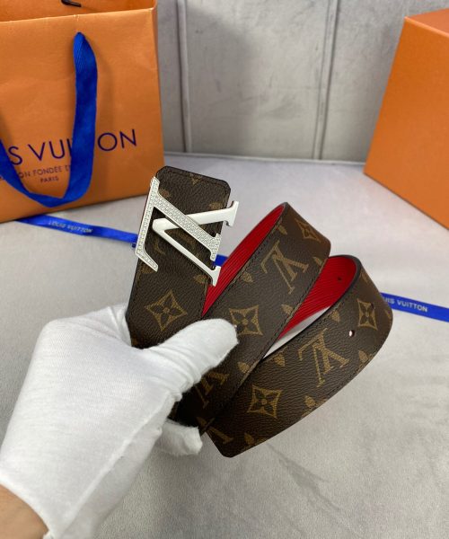 1:1 Replica Louis Vuitton LV Diamond Reversible Belt Monogram Eclipse, LV Women Belt