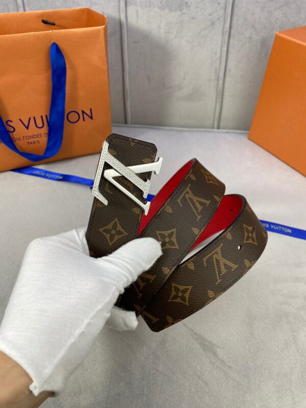 1:1 Replica Louis Vuitton LV Diamond Reversible Belt Monogram Eclipse, LV Women Belt