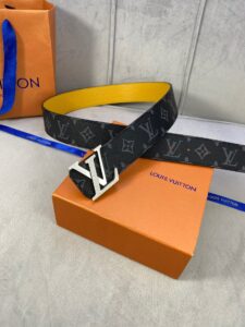 1:1 Replica Louis Vuitton LV Diamond Reversible Belt Monogram Eclipse, LV Women Belt