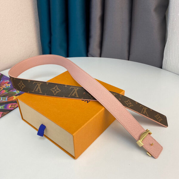 1:1 Replica Louis Vuitton LV Iconic Reversible Belt Monogram Canvas, LV Women Belt M0557V