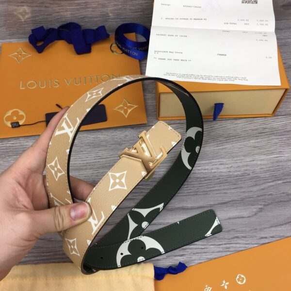 1:1 Replica Louis Vuitton LV Iconic Reversible Belt Monogram, LV Women Belt