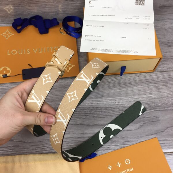 1:1 Replica Louis Vuitton LV Iconic Reversible Belt Monogram, LV Women Belt
