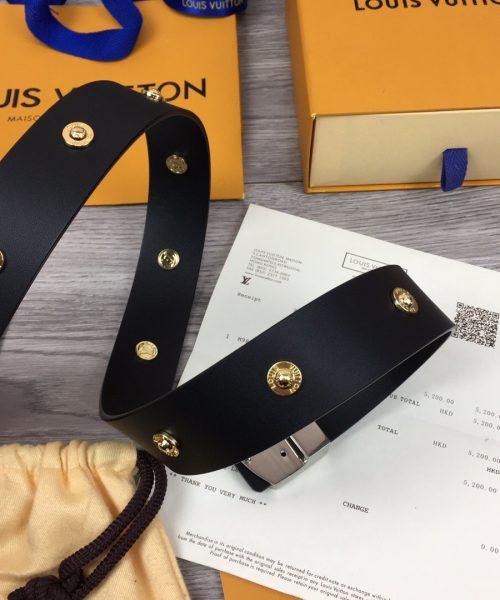 1:1 Replica Louis Vuitton LV Iconic Reversible Belt Silver Toned Hardware LV Women Belt