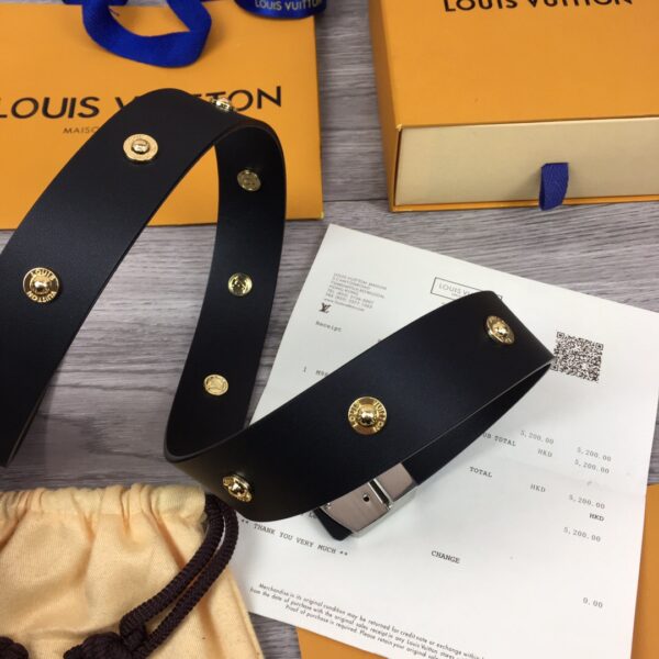 1:1 Replica Louis Vuitton LV Iconic Reversible Belt Silver Toned Hardware LV Women Belt