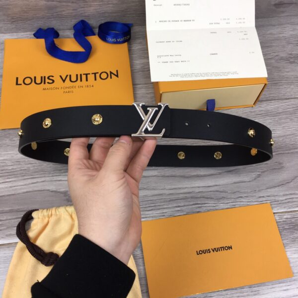 1:1 Replica Louis Vuitton LV Iconic Reversible Belt Silver Toned Hardware LV Women Belt