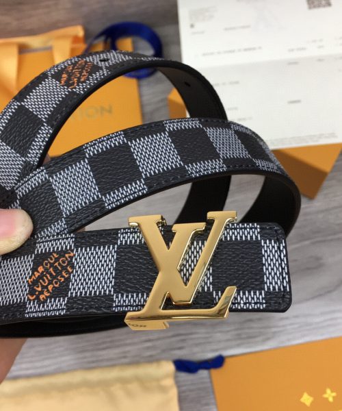 1:1 Replica Louis Vuitton LV Initiales Belt Black