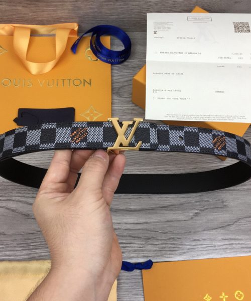 1:1 Replica Louis Vuitton LV Initiales Belt Black