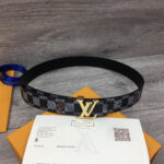 1:1 Replica Louis Vuitton LV Initiales Belt Black