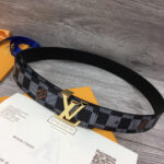 1:1 Replica Louis Vuitton LV Initiales Belt Black