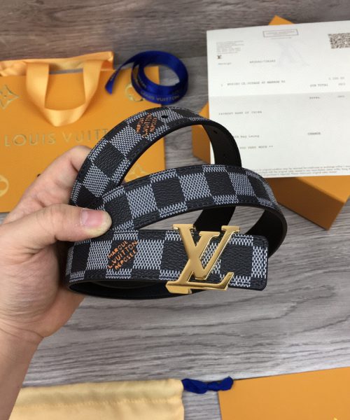1:1 Replica Louis Vuitton LV Initiales Belt Black