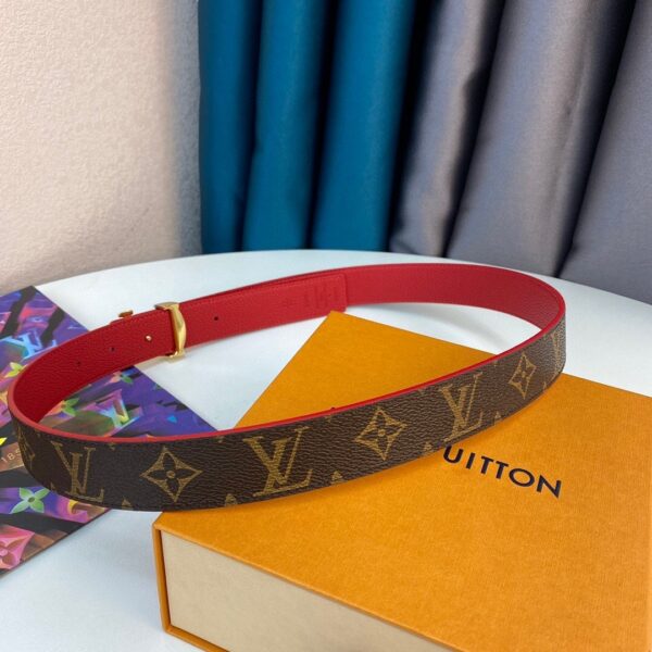 1:1 Replica Louis Vuitton LV Initiales Belt Red