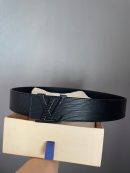 1:1 Replica Louis Vuitton LV Initiales Epi Black, LV Women Belt M9229S