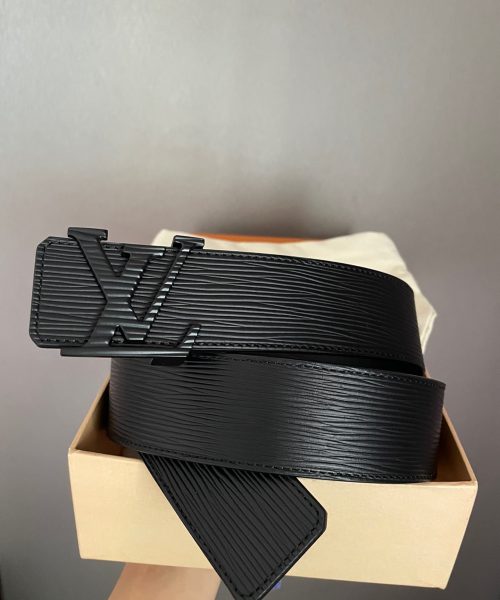 1:1 Replica Louis Vuitton LV Initiales Epi Black, LV Women Belt M9229S