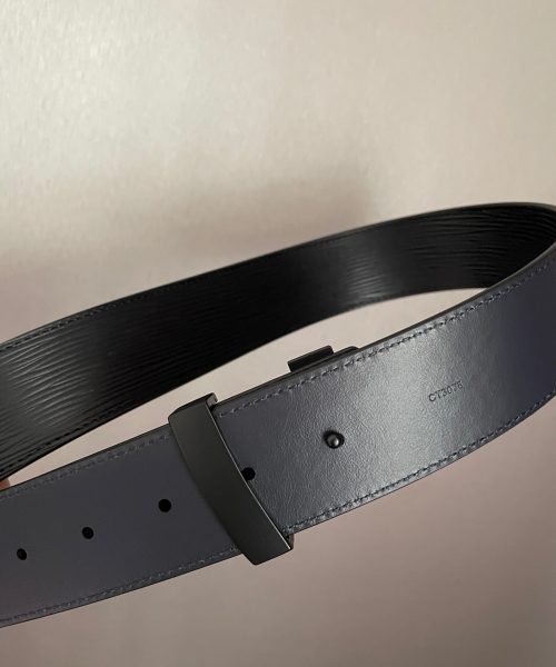 1:1 Replica Louis Vuitton LV Initiales Epi Black, LV Women Belt M9229S