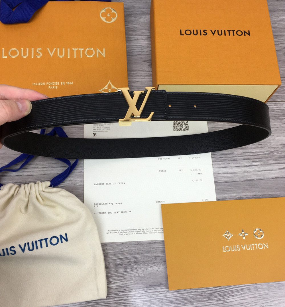 1:1 Replica Louis Vuitton LV Initiales Reversible Belt Epi, LV Women Belt