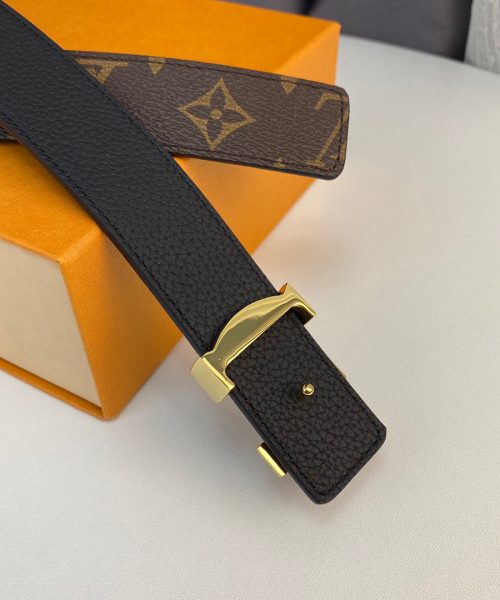 1:1 Replica Louis Vuitton LV Initiales Reversible Belt Monogram Canvas, LV Women Belt