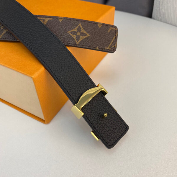 1:1 Replica Louis Vuitton LV Initiales Reversible Belt Monogram Canvas, LV Women Belt