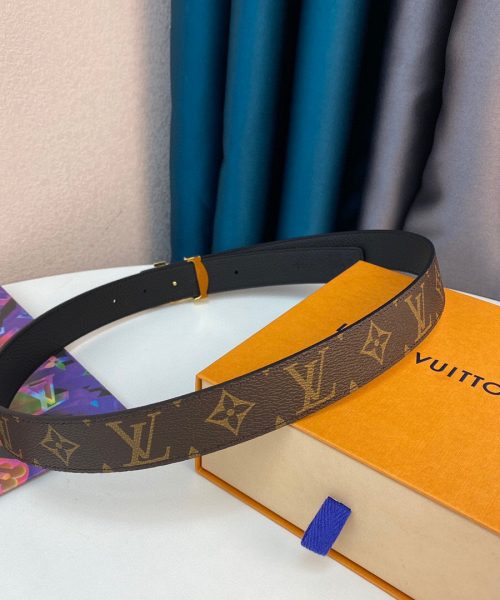1:1 Replica Louis Vuitton LV Initiales Reversible Belt Monogram Canvas, LV Women Belt