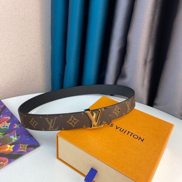 1:1 Replica Louis Vuitton LV Initiales Reversible Belt Monogram Canvas, LV Women Belt