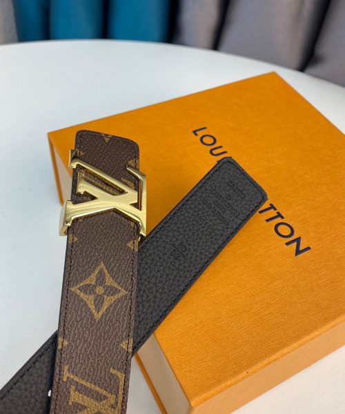 1:1 Replica Louis Vuitton LV Initiales Reversible Belt Monogram Canvas, LV Women Belt