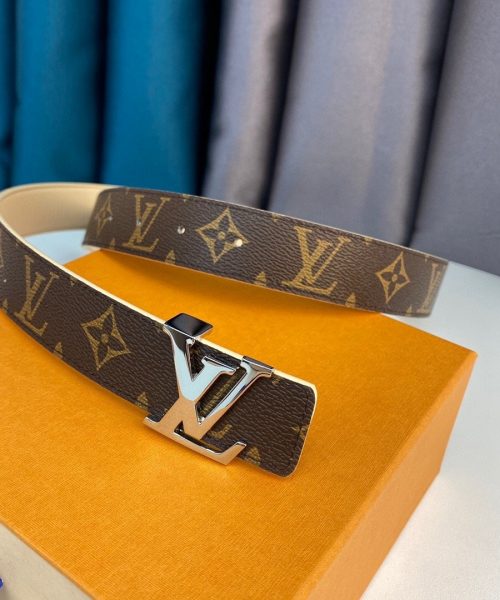 1:1 Replica Louis Vuitton LV Initiales Reversible Belt Monogram Canvas, LV Women Belt