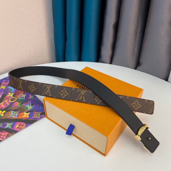 1:1 Replica Louis Vuitton LV Initiales Reversible Belt Monogram Canvas, LV Women Belt