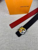 1:1 Replica Louis Vuitton LV Made Reversible Belt Taurillon Black, LV Women Belt