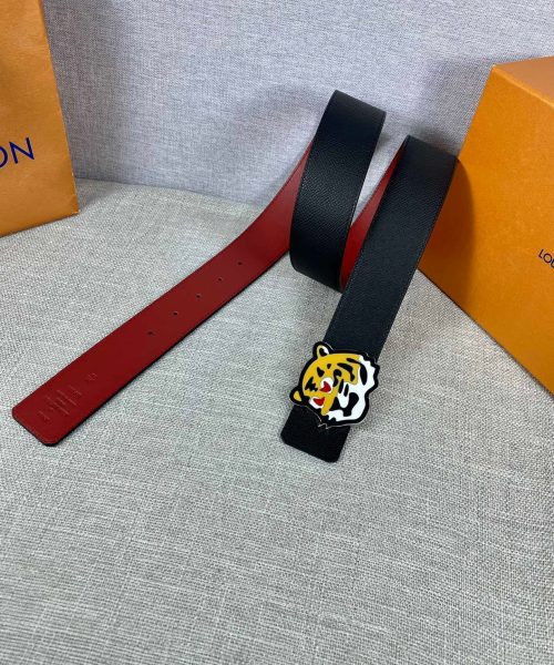 1:1 Replica Louis Vuitton LV Made Reversible Belt Taurillon Black, LV Women Belt