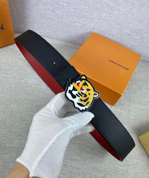 1:1 Replica Louis Vuitton LV Made Reversible Belt Taurillon Black, LV Women Belt