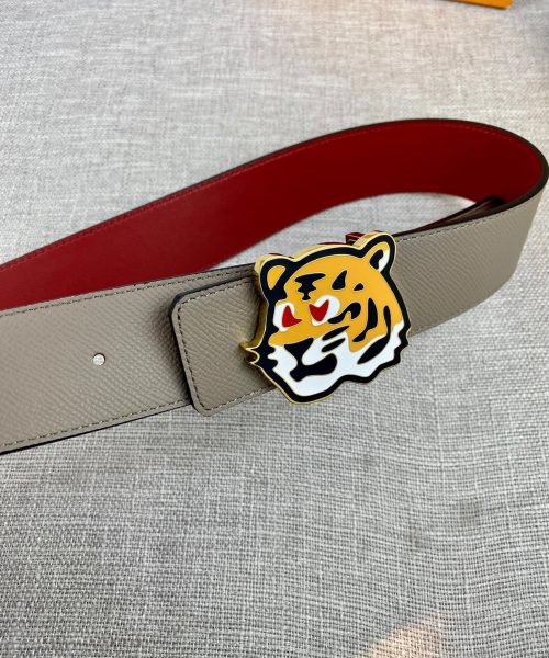 1:1 Replica Louis Vuitton LV Made Reversible Belt Taurillon Grey, LV Women Belt