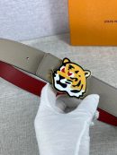 1:1 Replica Louis Vuitton LV Made Reversible Belt Taurillon Grey, LV Women Belt