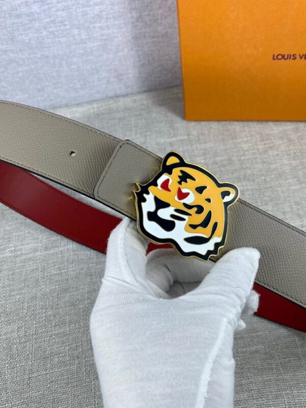 1:1 Replica Louis Vuitton LV Made Reversible Belt Taurillon Grey, LV Women Belt