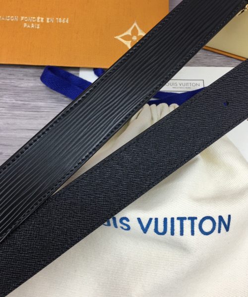 1:1 Replica Louis Vuitton LV Malletier Belt Epi Gold Toned Hardware LV Women Belt 