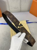 1:1 Replica Louis Vuitton LV Reversible Belt Monogram Canvas, LV Women Belt