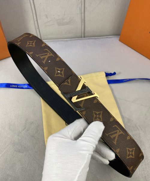 1:1 Replica Louis Vuitton LV Reversible Belt Monogram Canvas, LV Women Belt