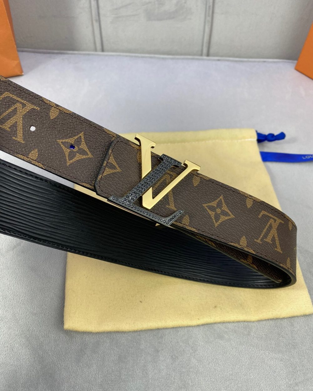 1:1 Replica Louis Vuitton LV Reversible Belt Monogram Canvas, LV Women Belt