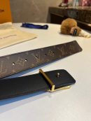 1:1 Replica Louis Vuitton LV Shake Reversible Belt Monogram Canvas Brown, LV Women Belt