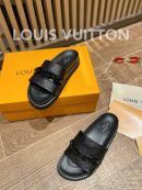 Louis Vuitton LV Sunset Flat Comfort Mule Black For Women LV