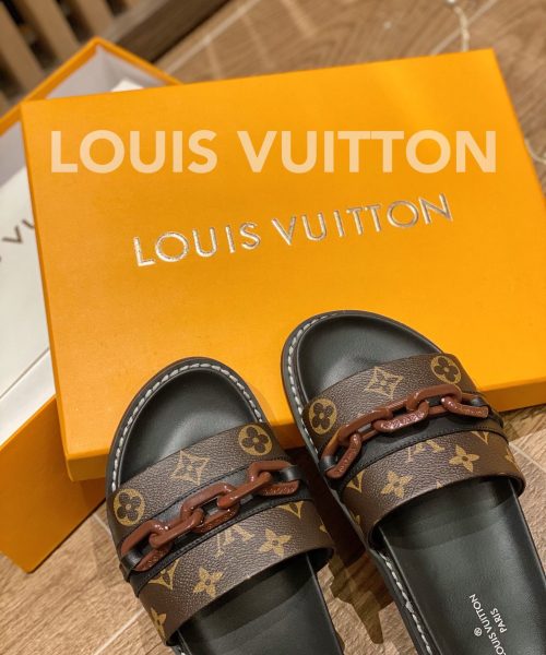 Louis Vuitton LV Sunset Flat Comfort Mule Black/Brown For Women LV