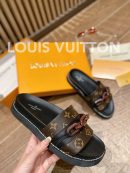 Louis Vuitton LV Sunset Flat Comfort Mule Black/Brown For Women LV