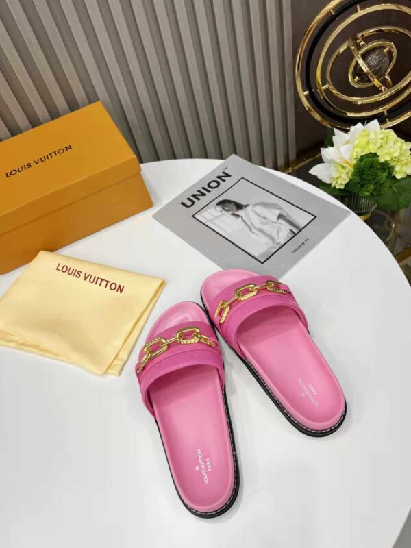 Louis Vuitton LV Sunset Flat Comfort Mule Pink For Women LV 1A9RAW